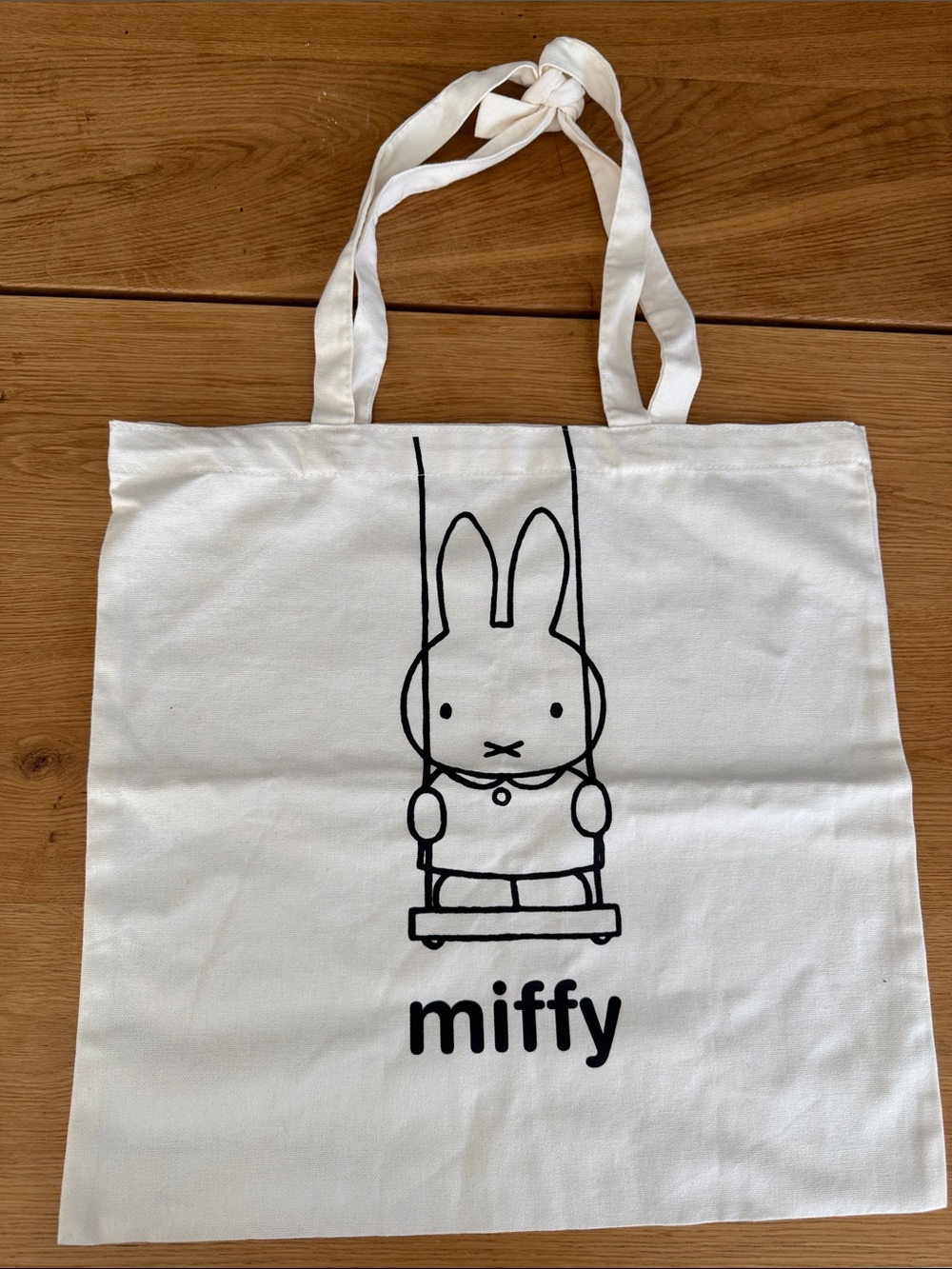miffy White Canvas Tote